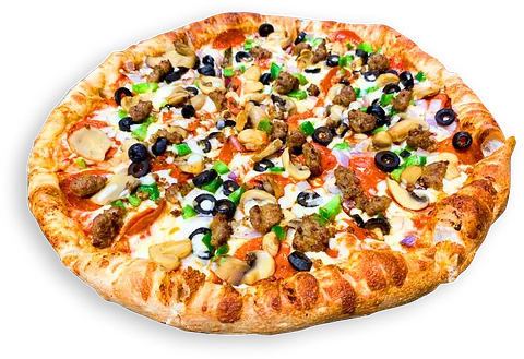 Pizza with the works
