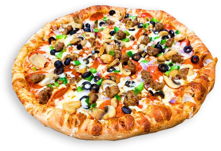 Pizza with the works